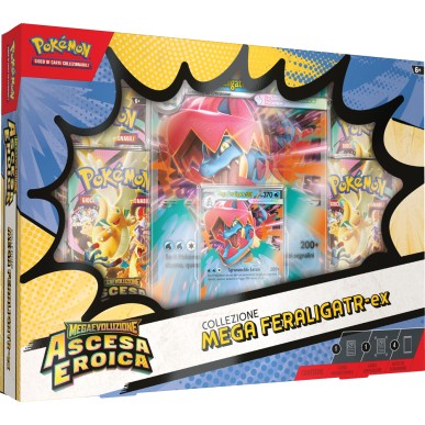 Pokemon Megaevoluzione - Ascesa Eroica - Collezione Mega Feraligatr Ex (ITA)
