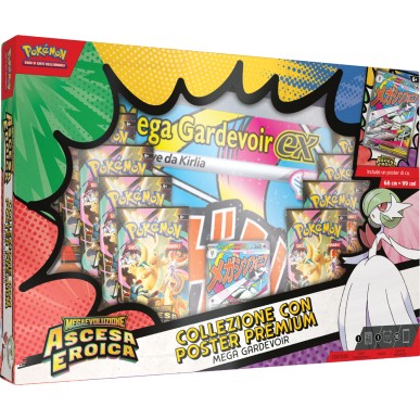 Pokemon Megaevoluzione - Ascesa Eroica - Collezione con Poster Premium- Mega Gardevoir (ITA)
