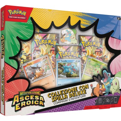 Pokemon Megaevoluzione - Ascesa Eroica - Collezione con Spilla Deluxe - Compagni d'Avventura (ITA)