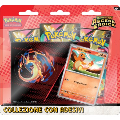 Pokemon Megaevoluzione - Ascesa Eroica - Collezione con Adesivo - Mega Charizard Y (ITA)
