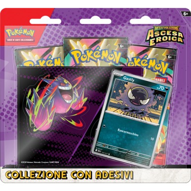 Pokemon Megaevoluzione - Ascesa Eroica - Collezione con Adesivo - Mega Gengar (ITA)
