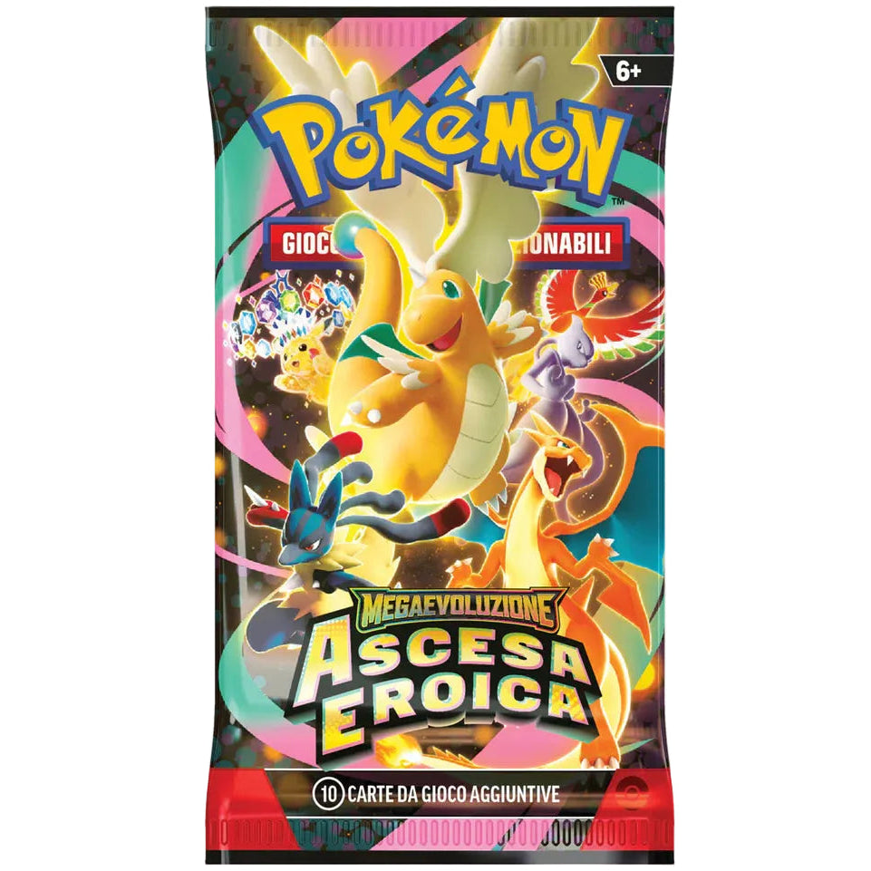 Pokemon Megaevoluzione - Ascesa Eroica - Bustina da 10 Carte (ITA)