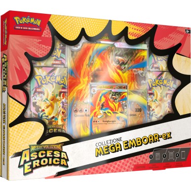 Pokemon Megaevoluzione - Ascesa Eroica - Collezione Mega Emboar Ex (ITA)