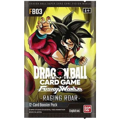 Dragon Ball Super Card Game: Fusion World - Raging Roar FB-03 - Bustina da 12 Carte (ENG)