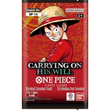 One Piece Card Game - Carrying On His Will OP-13 - Bustina da 12 Carte (ENG)