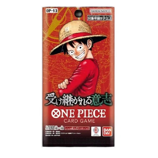 One Piece Card Game - Carrying On His Will OP-13 - Bustina da 6 Carte (JAP)