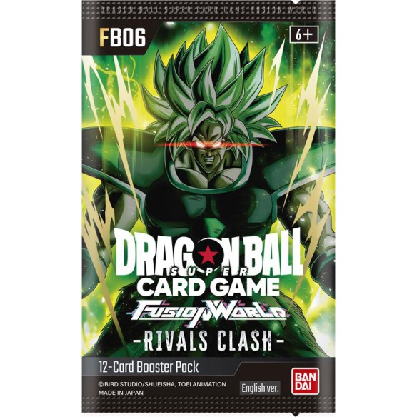 Dragon Ball Super Card Game: Fusion World - Rivals Clash FB-06 - Bustina da 12 Carte (ENG)