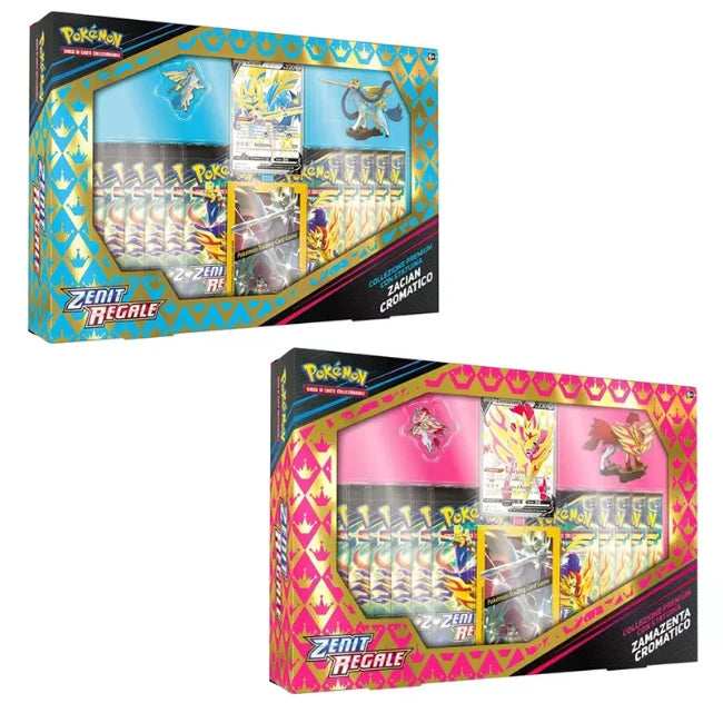 Pokemon Spada & Scudo - Zenit Regale - Collezione Statuina Premium - Zamazenta/Zacian Cromatico (ITA)